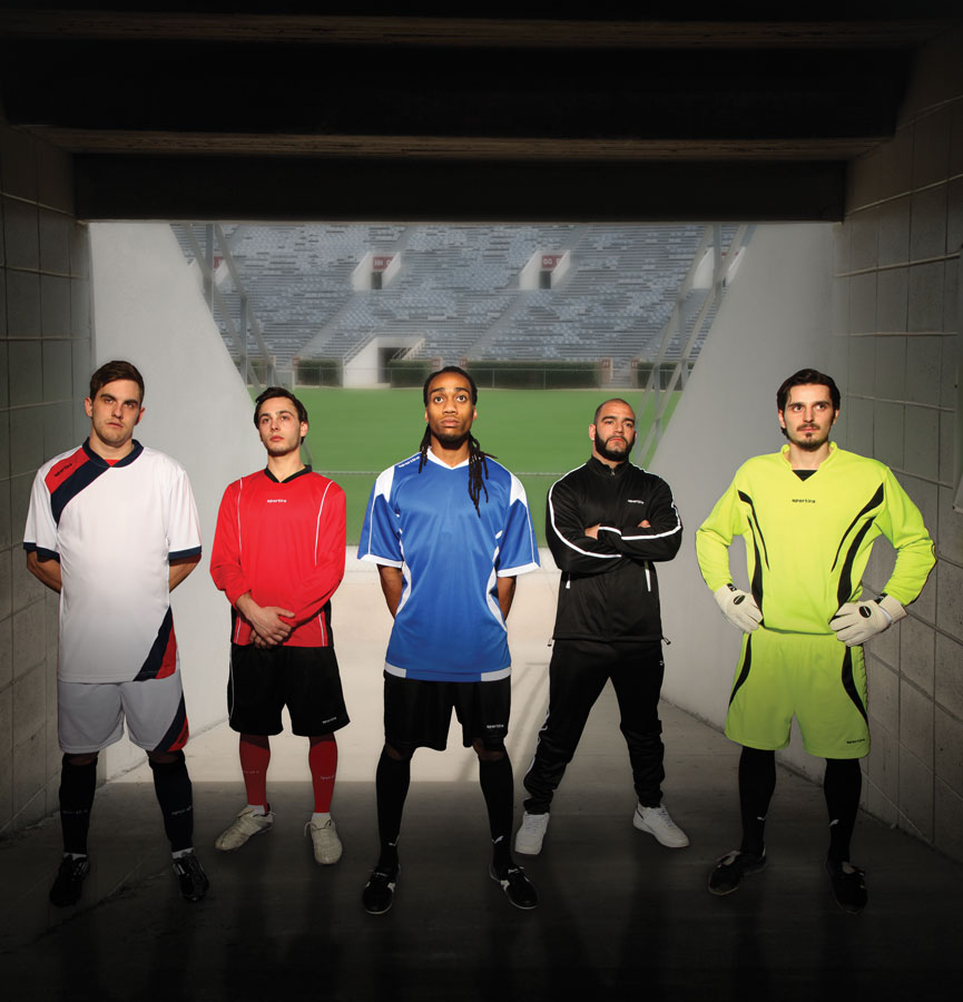 Athletes playing sports in Sportira apparel