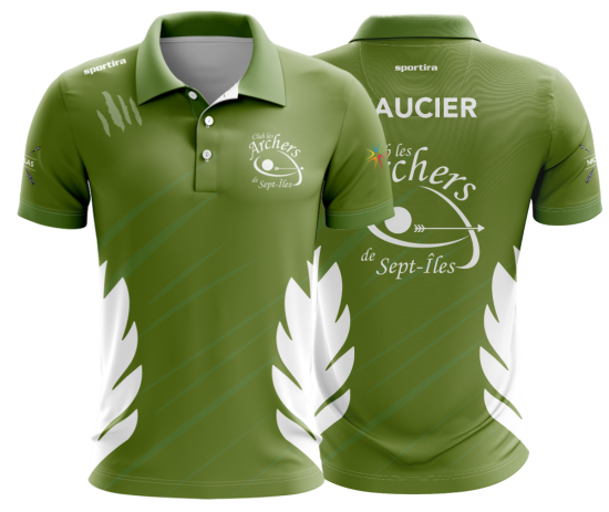 Les Archers de Sept-Iles Polo (green)