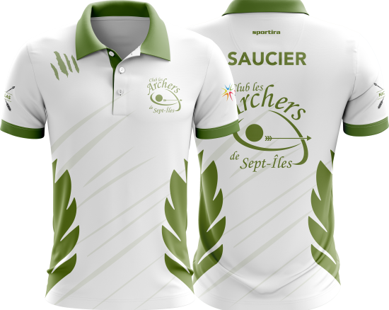 Les Archers de Sept-Iles Polo (white)